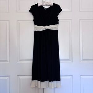Jones New York Black and Cream Maxi Dress